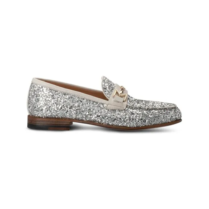 Moreschi Loafers FOR HER 8211 Silver Glitter Loafer 8211 Women