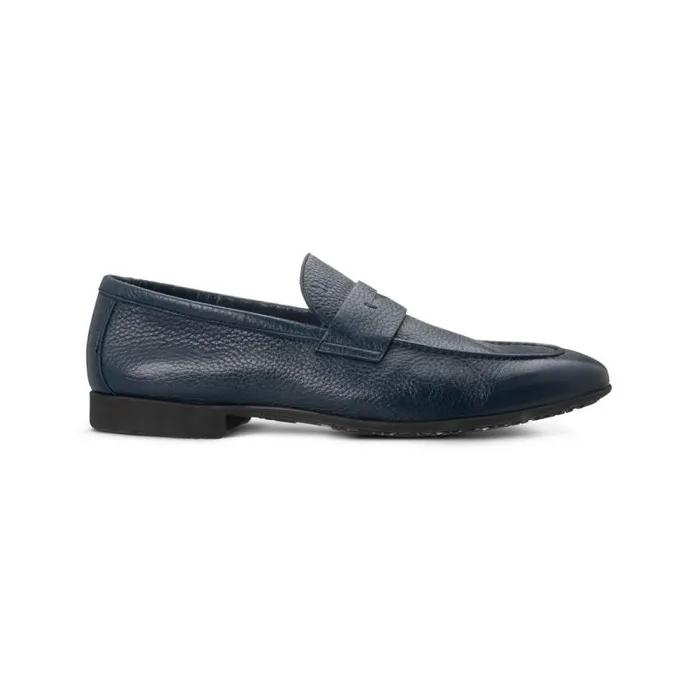 Moreschi Loafers Navy Blue Leather Loafer 8211 Men