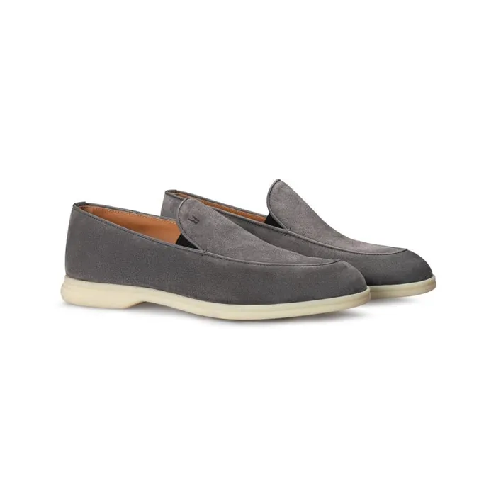 Moreschi Slipon Grey Suede Slip On 8211 Men