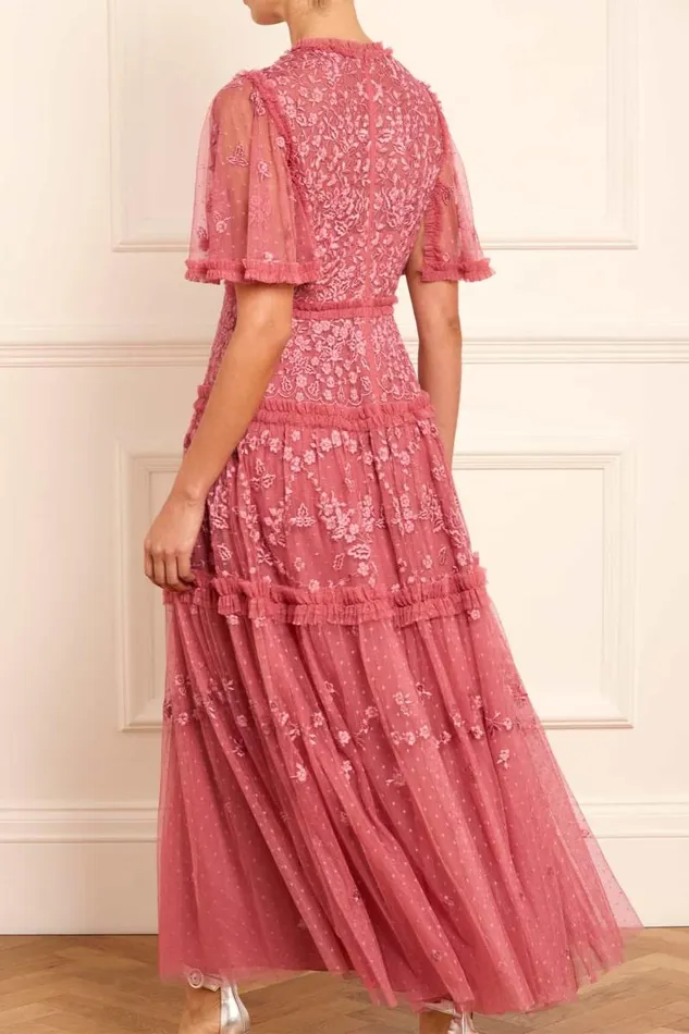 Needle and Thread Dresses Autumn Lace Ankle Gown Pink 8211 Women