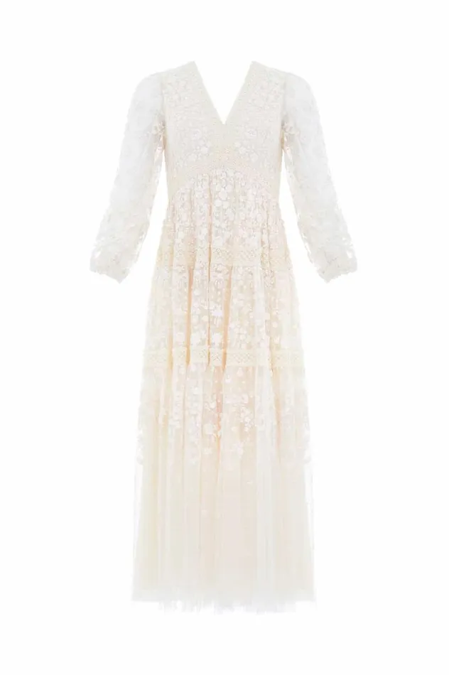 Needle and Thread Dresses Celestia Ribbon Ankle Gown Champagne 8211 Women