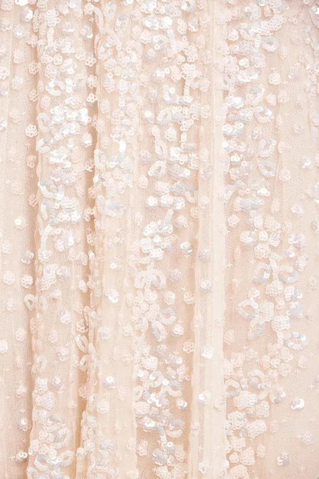 Needle and Thread Dresses Confetti Gloss OffShoulder Gown Champagne 8211 Women