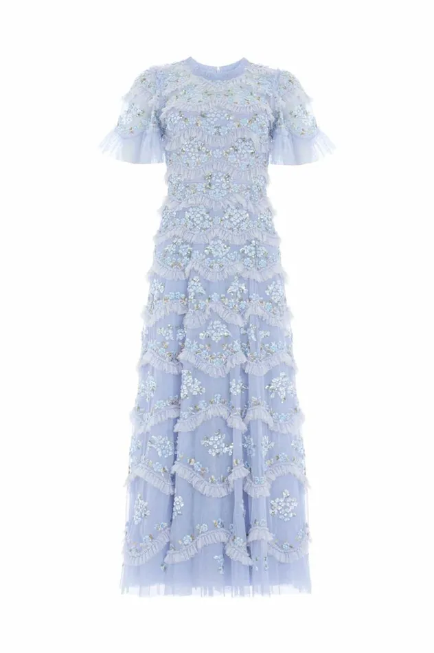 Needle and Thread Dresses Daisy Wave Ankle Gown Blue 8211 Women