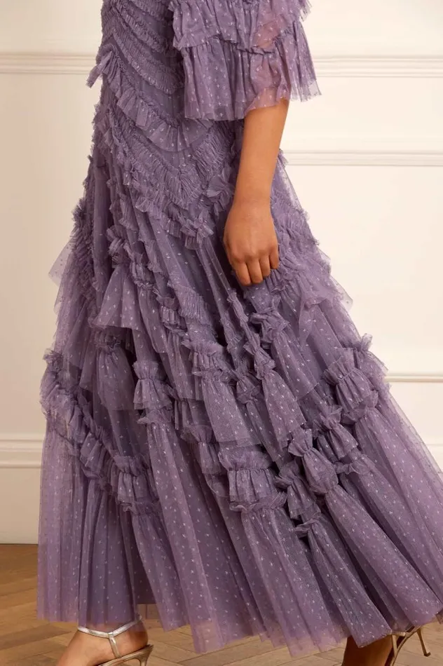 Needle and Thread Dresses Elia Long Sleeve Gown Purple 8211 Women