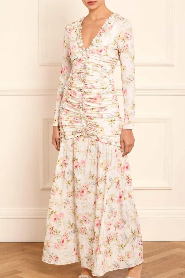 Needle and Thread Dresses Enchanted Garden Ellen Crepe Gown Multi 8211 Women