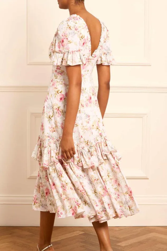 Needle and Thread Dresses Enchanted Garden Eva Crepe Ballerina Dress Multi 8211 Women