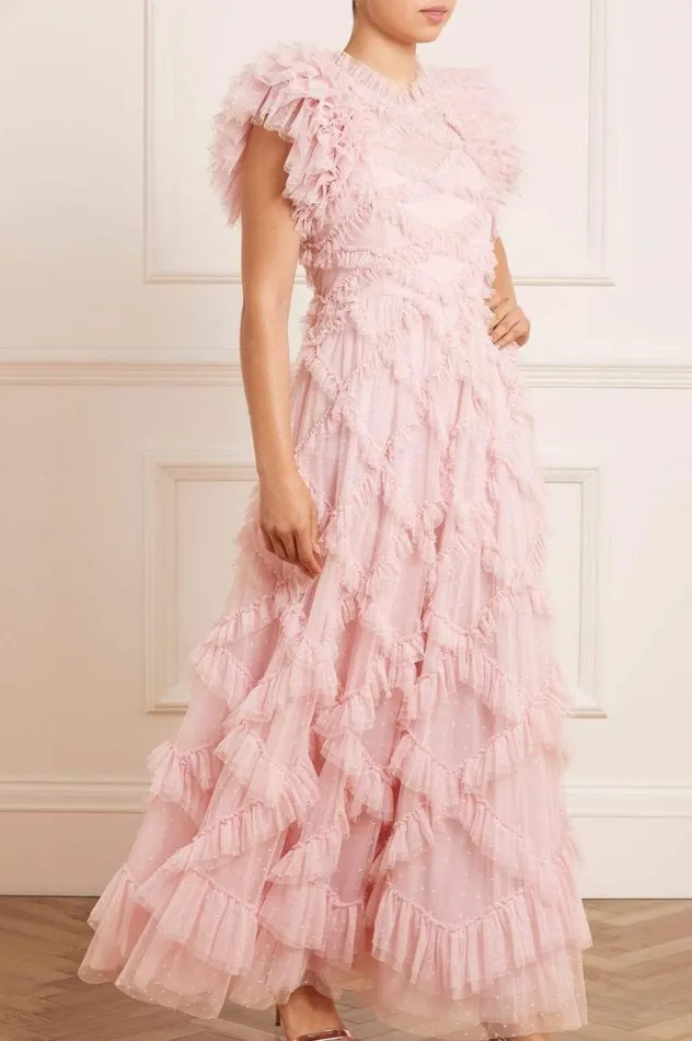 Needle and Thread Dresses Genevieve Ruffle Gown Pink 8211 Women