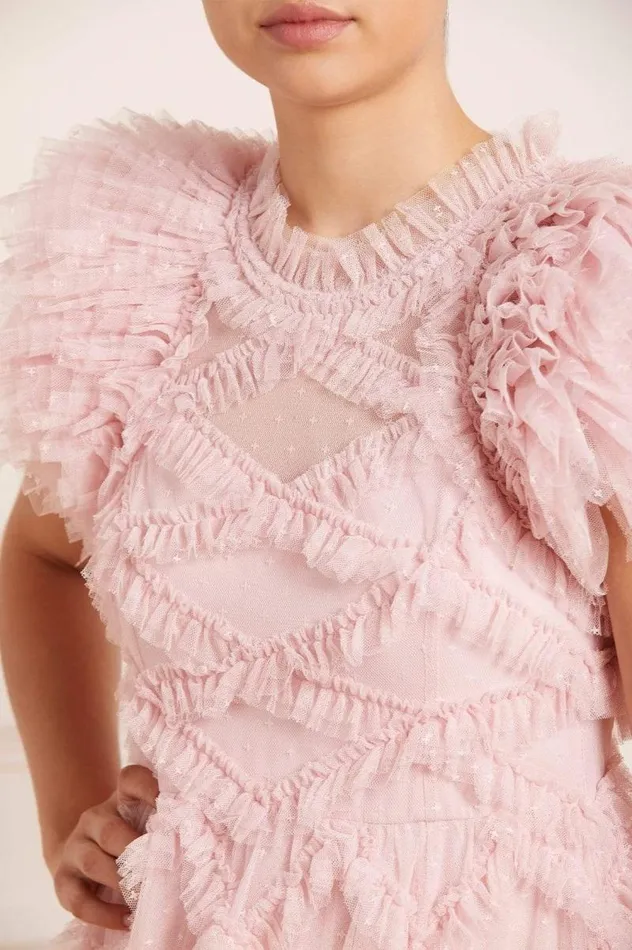 Needle and Thread Dresses Genevieve Ruffle Gown Pink 8211 Women