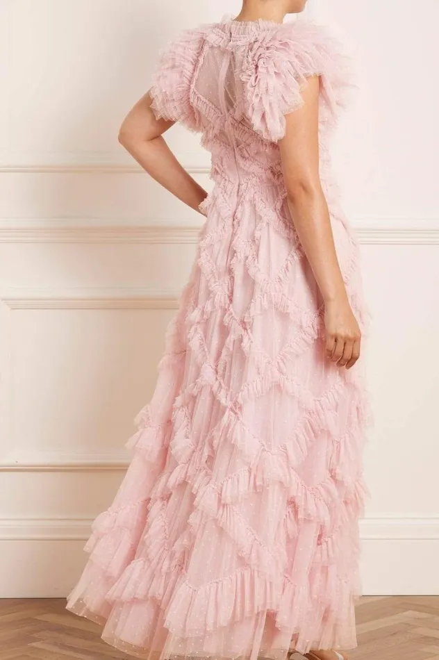 Needle and Thread Dresses Genevieve Ruffle Gown Pink 8211 Women