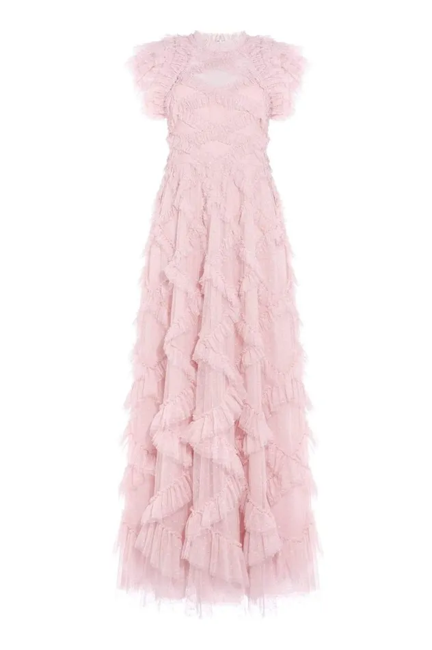 Needle and Thread Dresses Genevieve Ruffle Gown Pink 8211 Women