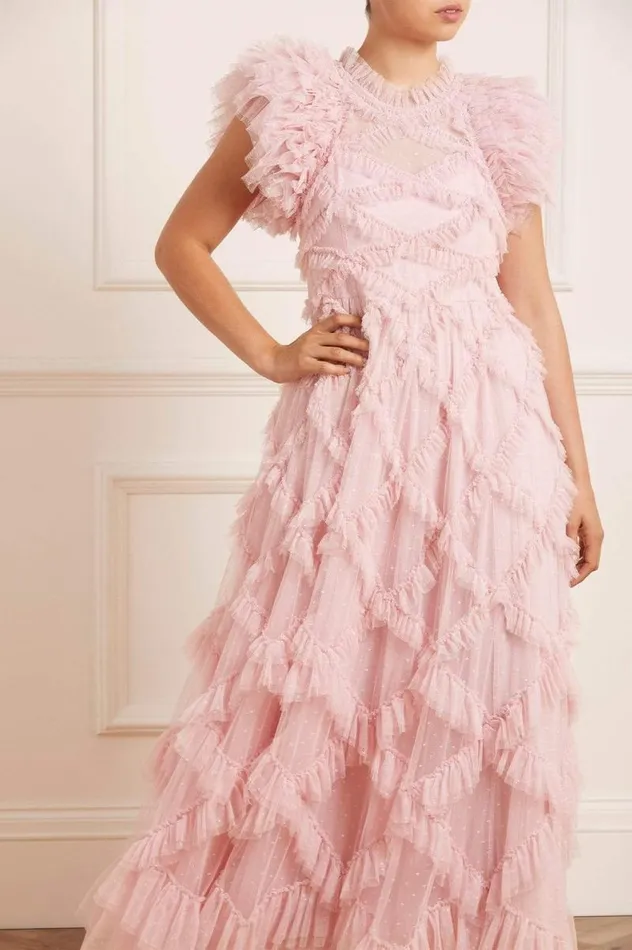 Needle and Thread Dresses Genevieve Ruffle Gown Pink 8211 Women