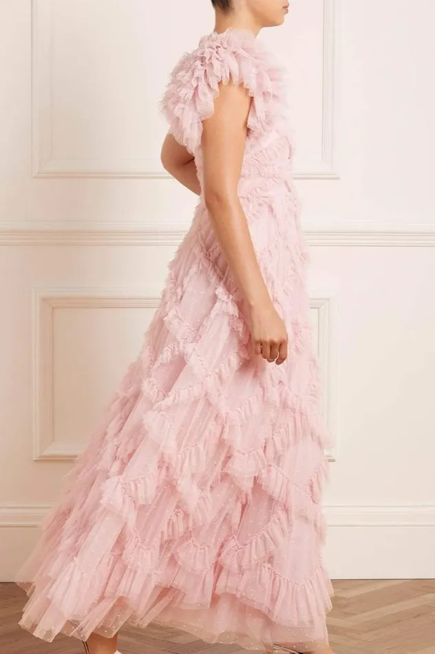 Needle and Thread Dresses Genevieve Ruffle Gown Pink 8211 Women