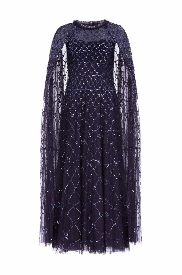 Needle and Thread Dresses Heart Lattice Ankle Gown Blue 8211 Women
