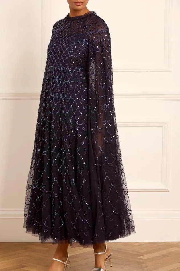 Needle and Thread Dresses Heart Lattice Ankle Gown Blue 8211 Women