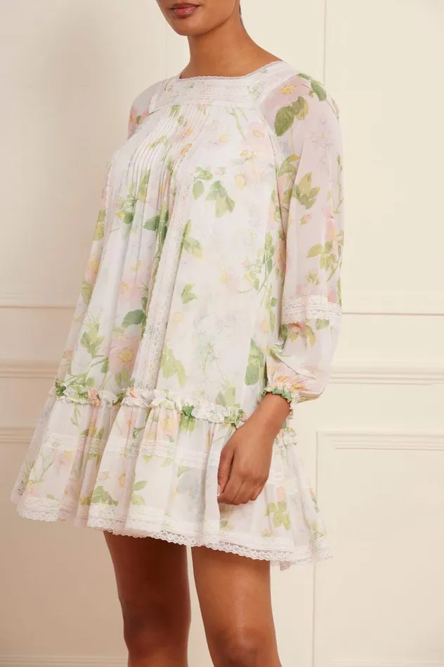 Needle and Thread Dresses Immortal Rose Viola Georgette Micro Mini Dress Multi 8211 Women