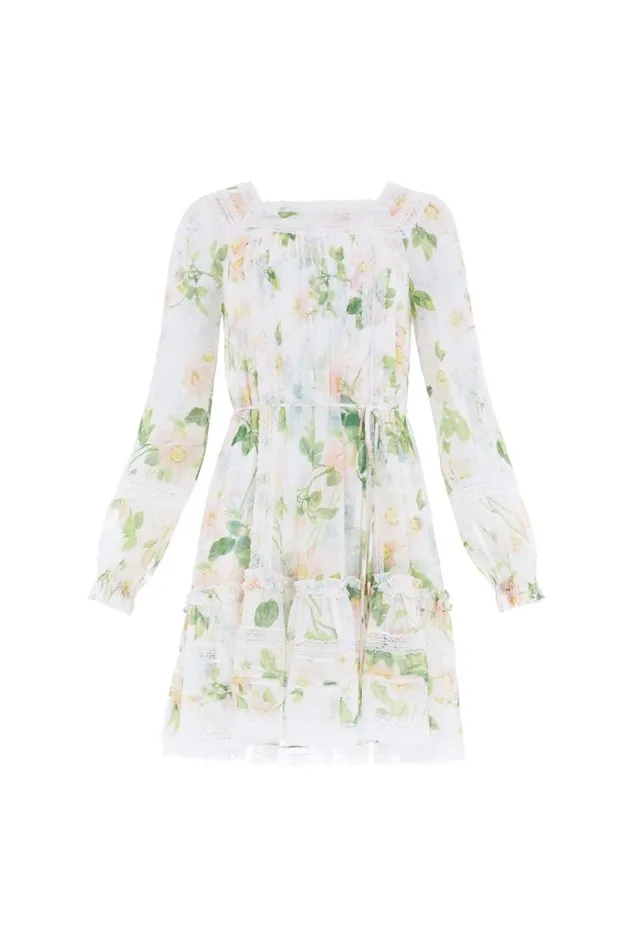 Needle and Thread Dresses Immortal Rose Viola Georgette Micro Mini Dress Multi 8211 Women