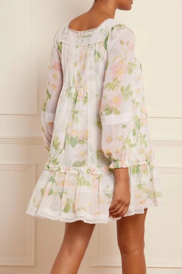 Needle and Thread Dresses Immortal Rose Viola Georgette Micro Mini Dress Multi 8211 Women