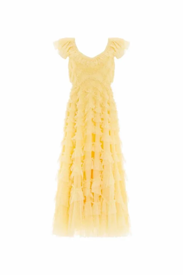 Needle and Thread Dresses Lola Backless Ballerina Dress Yellow 8211 Women