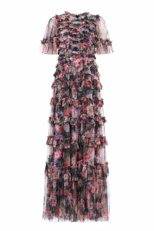 Needle and Thread Dresses Midnight Dance Round Neck Gown Black 8211 Women