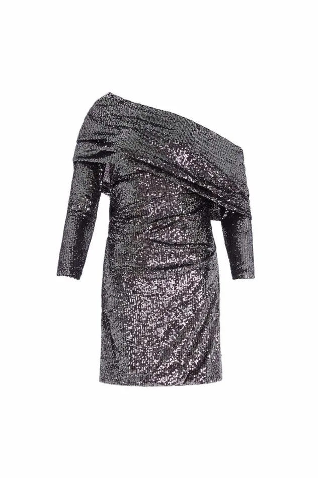 Needle and Thread Dresses Nova OneShoulder Micro Mini Dress Grey 8211 Women