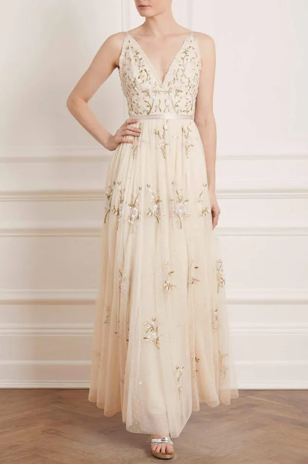 Needle and Thread Dresses Petunia Gown Champagne 8211 Women