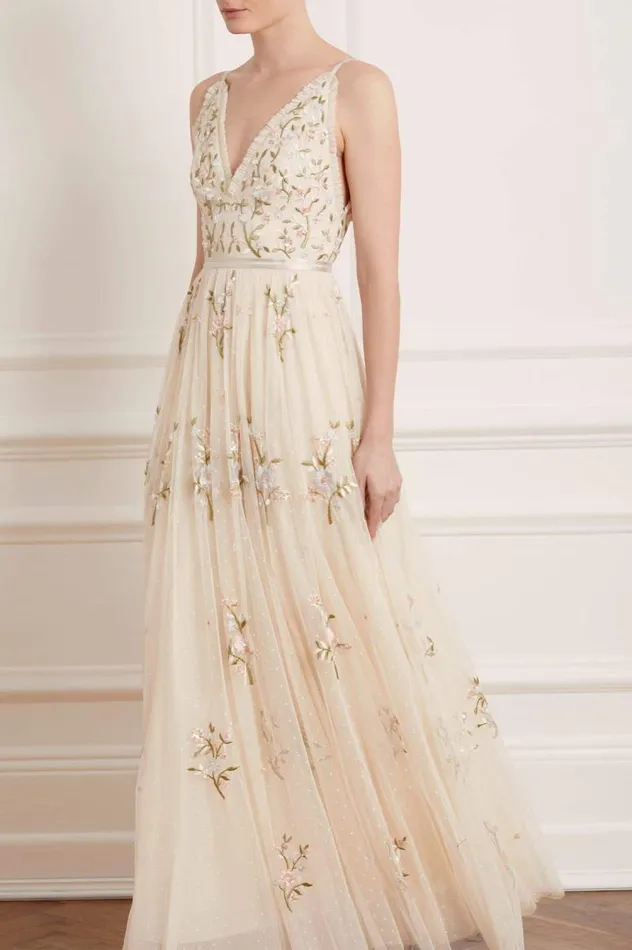 Needle and Thread Dresses Petunia Gown Champagne 8211 Women