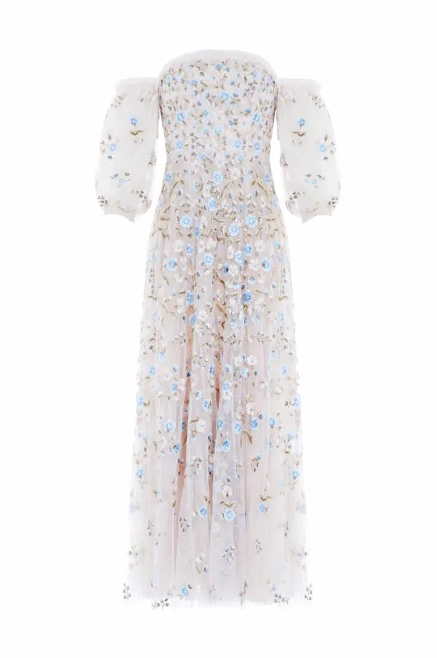 Needle and Thread Dresses Posy Pirouette OffShoulder Ankle Gown Champagne 8211 Women