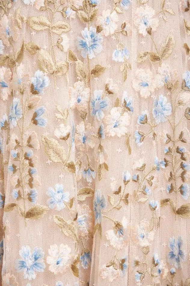 Needle and Thread Dresses Posy Pirouette OffShoulder Ankle Gown Champagne 8211 Women