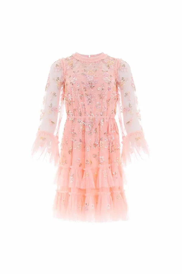 Needle and Thread Dresses Sequin Bloom Gloss Mini Dress Coral 8211 Women