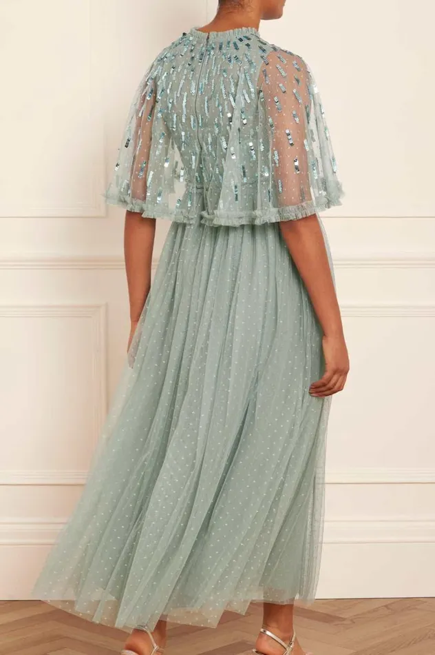 Needle and Thread Dresses Sequin Dash Bodice Ankle Gown Green 8211 Women