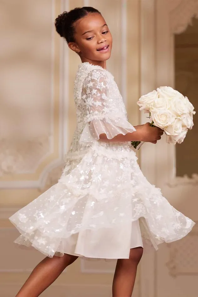 Needle and Thread Flower Girl Constellation Gloss Kids Dress Champagne 8211 Women