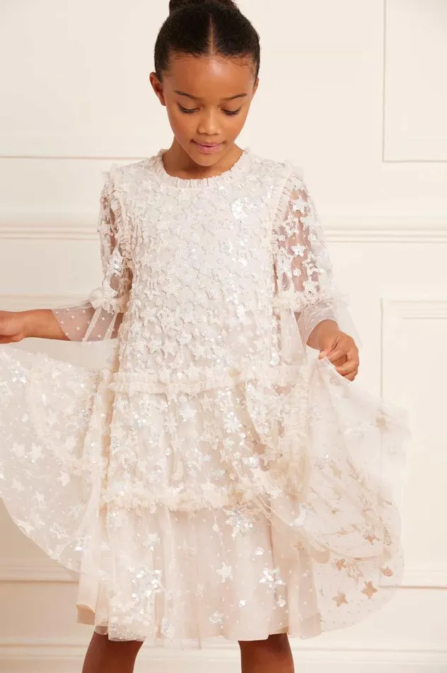 Needle and Thread Flower Girl Constellation Gloss Kids Dress Champagne 8211 Women