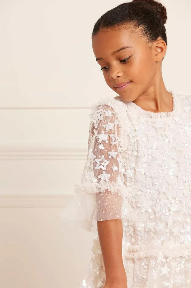 Needle and Thread Flower Girl Constellation Gloss Kids Dress Champagne 8211 Women