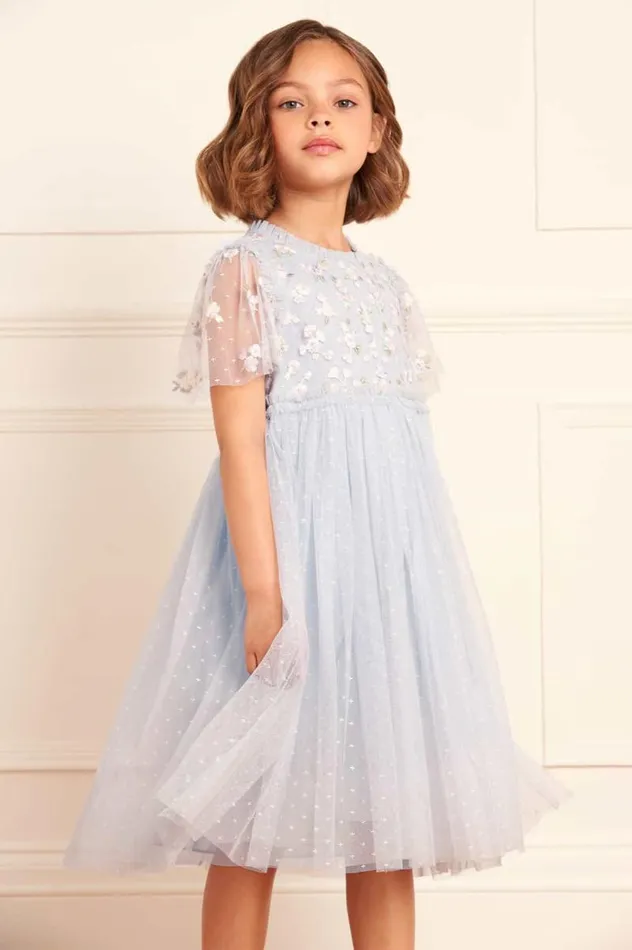 Needle and Thread Flower Girl Evening Primrose Bodice Kids Dress Blue 8211 Women