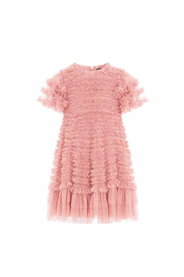 Needle and Thread Flower Girl Vivi Ruffle Kids Dress Pink 8211 Women