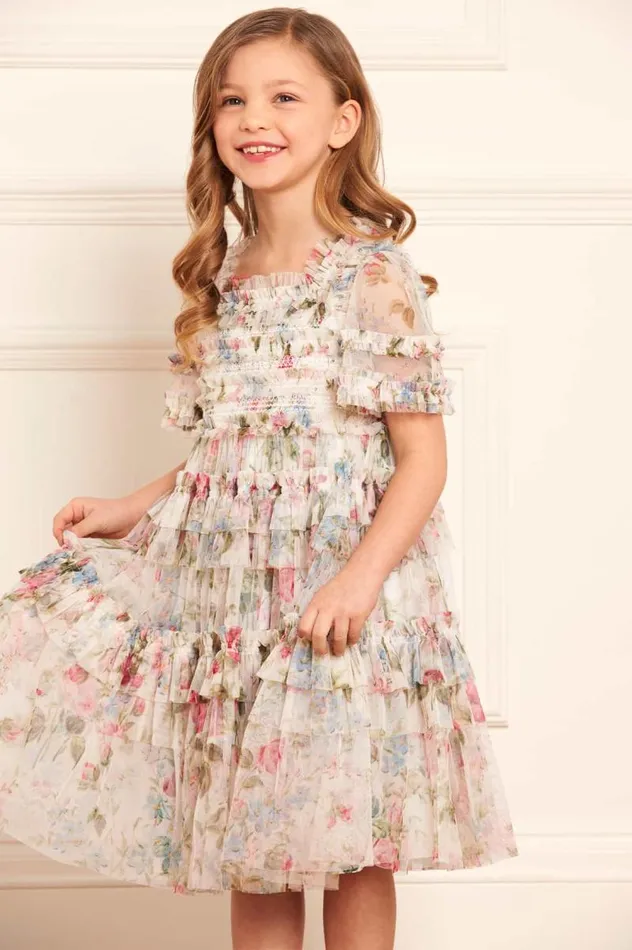 Needle and Thread Kids Daywear Floral Fantasy Smocked Kids Dress Multi 8211 Kids