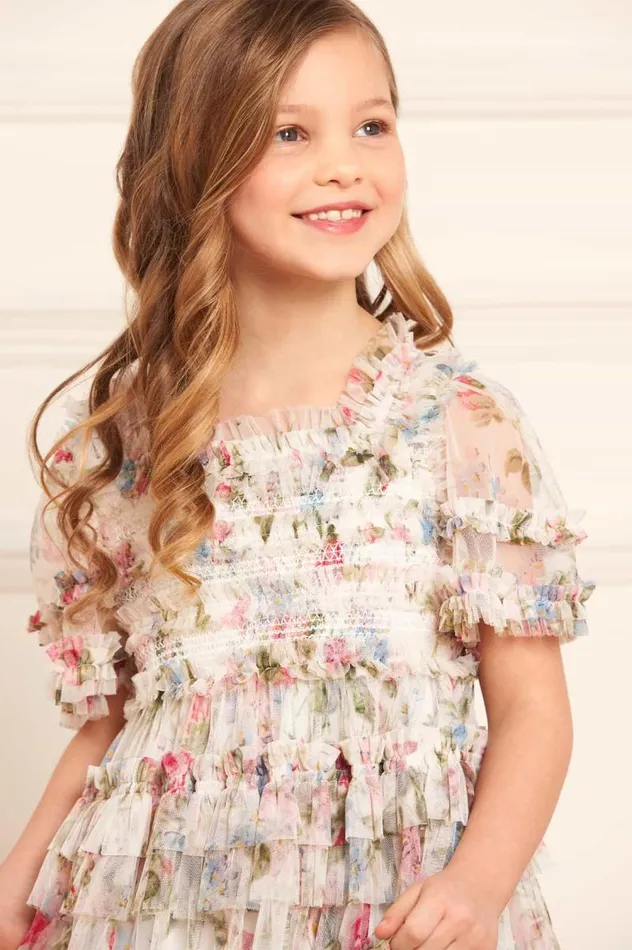 Needle and Thread Kids Daywear Floral Fantasy Smocked Kids Dress Multi 8211 Kids