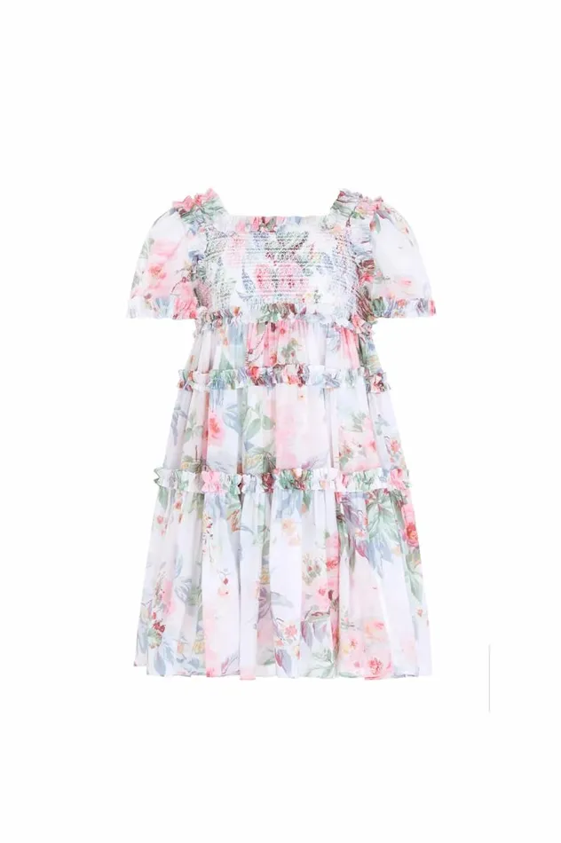 Needle and Thread Kids Daywear Paradise Garden Chiffon Smocked Kids Dress Multi 8211 Kids