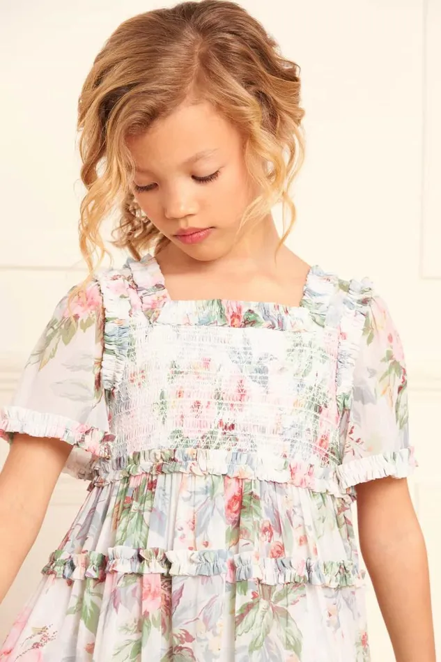 Needle and Thread Kids Daywear Paradise Garden Chiffon Smocked Kids Dress Multi 8211 Kids