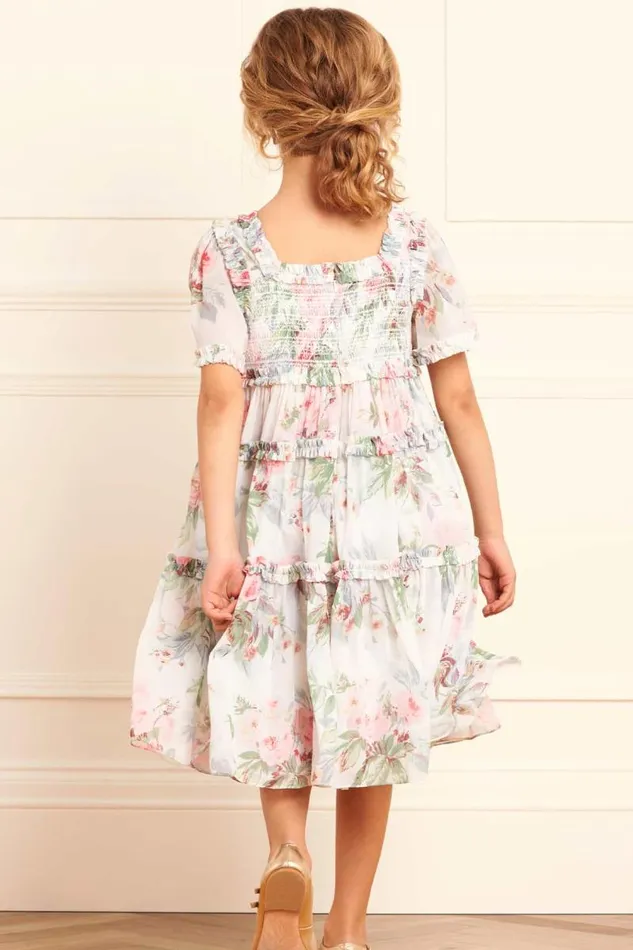 Needle and Thread Kids Daywear Paradise Garden Chiffon Smocked Kids Dress Multi 8211 Kids