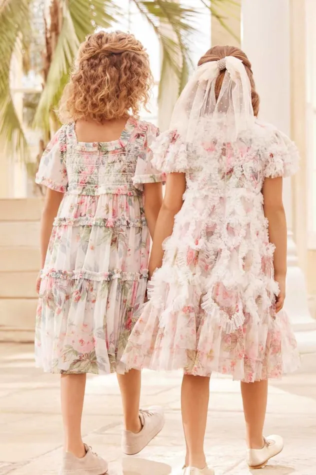 Needle and Thread Kids Daywear Paradise Garden Chiffon Smocked Kids Dress Multi 8211 Kids