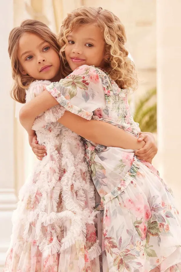 Needle and Thread Kids Daywear Paradise Garden Chiffon Smocked Kids Dress Multi 8211 Kids