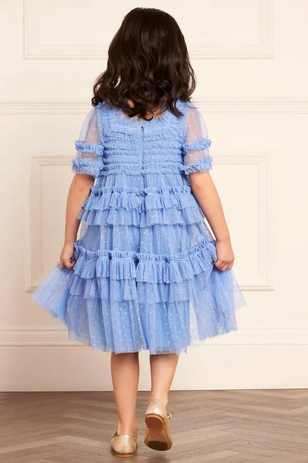 Needle and Thread Kids Daywear Peaches Smocked Kids Dress Blue 8211 Kids