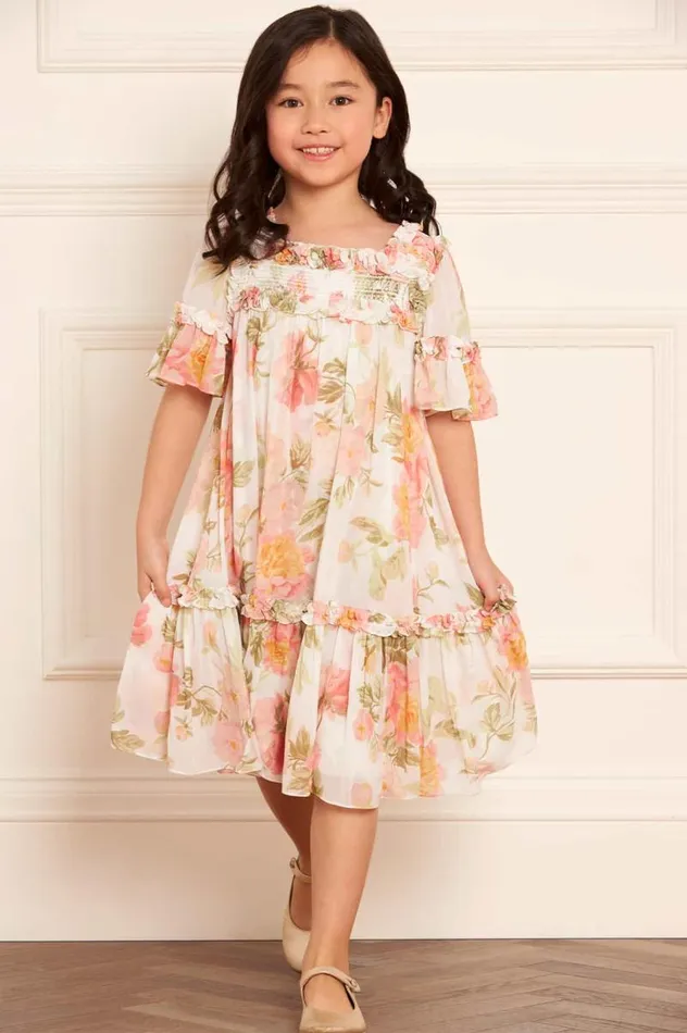 Needle and Thread Kids Daywear Peony Primrose Chiffon Bella Kids Dress Multi 8211 Kids
