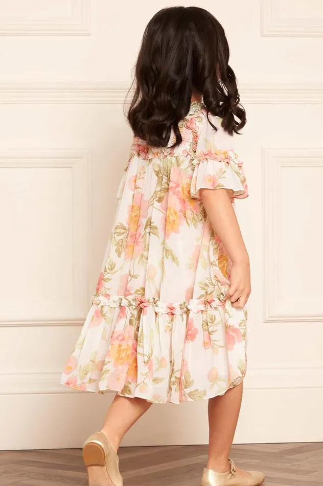 Needle and Thread Kids Daywear Peony Primrose Chiffon Bella Kids Dress Multi 8211 Kids