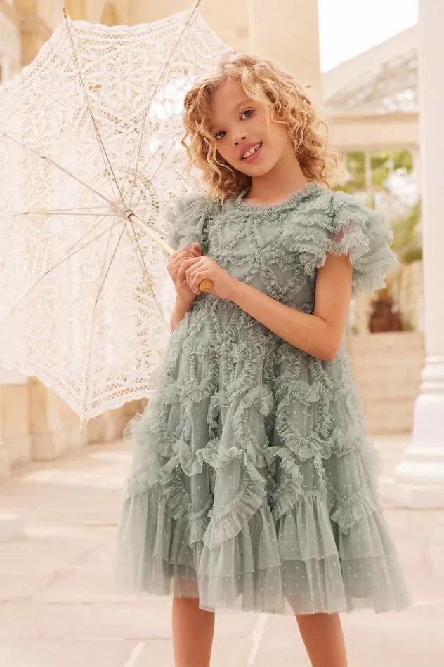 Needle and Thread Kids Formalwear Amorette Kids Dress Green 8211 Kids