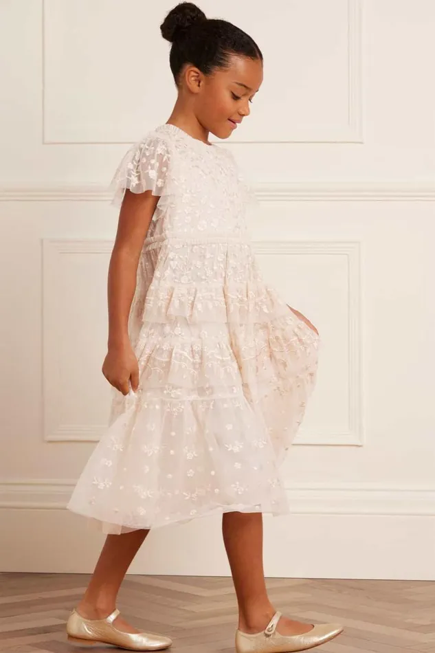 Needle and Thread Kids Formalwear Angelica Lace Kids Dress Champagne 8211 KidsWomen