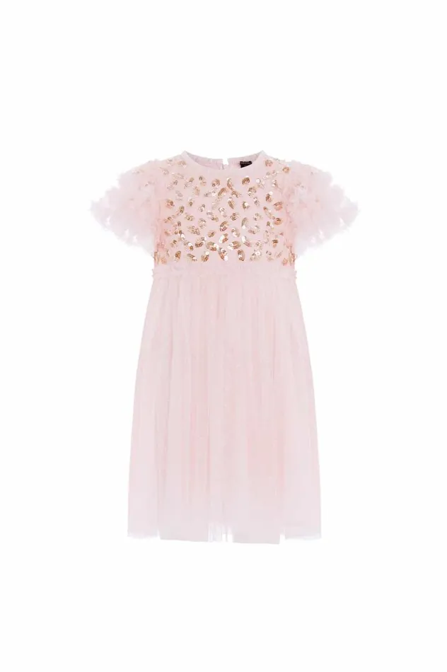 Needle and Thread Kids Formalwear Autumn Leaves Bodice Kids Dress Pink 8211 KidsWomen
