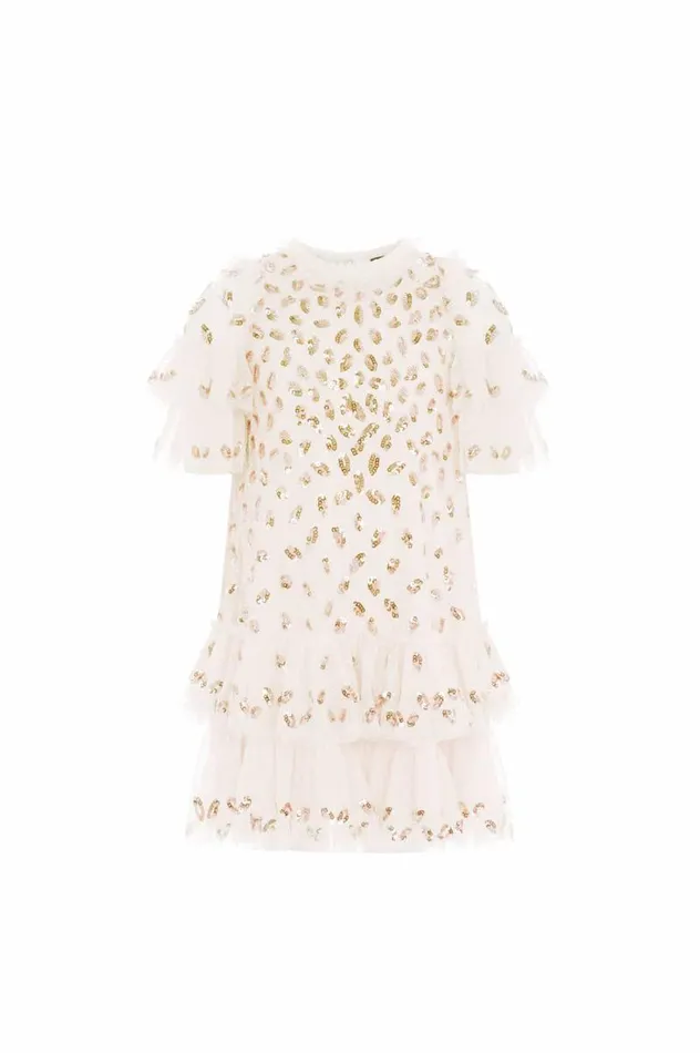 Needle and Thread Kids Formalwear Autumn Leaves Kids Dress Champagne 8211 KidsWomen