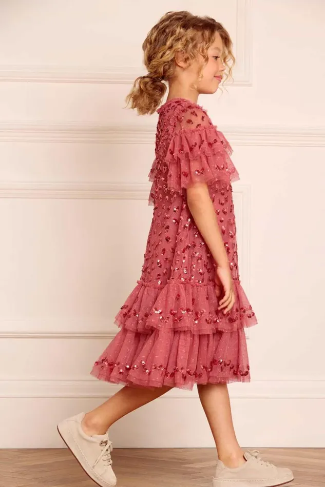 Needle and Thread Kids Formalwear Autumn Leaves Kids Dress Pink 8211 Kids
